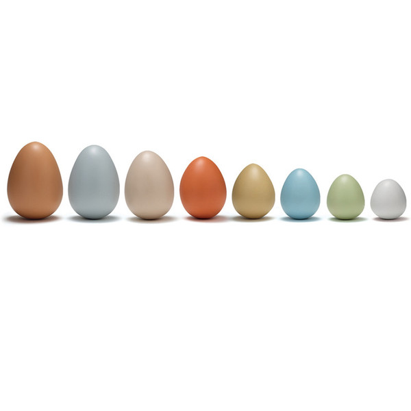 Yellow Size-Sorting Eggs, Set Of 8 YUS1088
