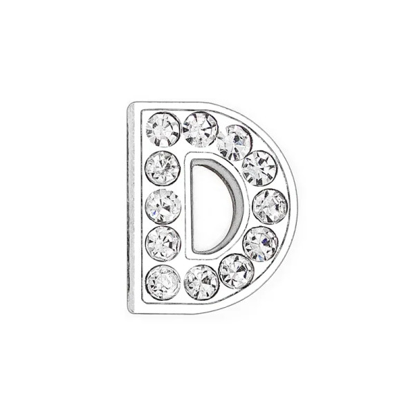 Red - Rhinestone Slide Charms Letters For Jewelry Making Women Bracelet 8Mm Alphabet A-Z Pet Collar Necklace Diy Accessories Gift By WTB