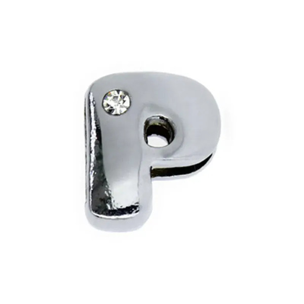 Multi - 8Mm Fat Slide Letters Charms Bracelet Women Jewelry Making 1Pc Slide Alphabet A-Z Diy Wristband Belt Keychain Pet Collar By WTB