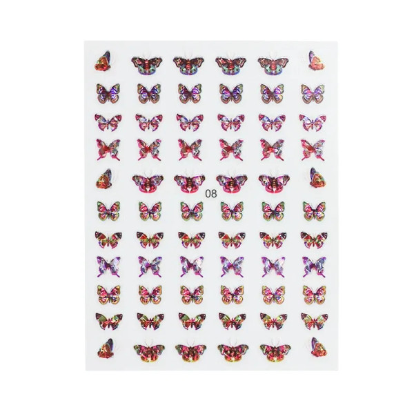 Camel Color - 1Pc Christmas Stickers Santa Claus Snowflake Decals Catoon Image Muti- Pattern New Year Halloween Nail Art Stickers For Manicure By WTB