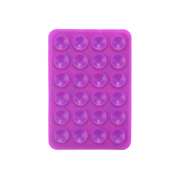 Burgundy - Silicone World Square Silicone Mobile Phone Fixing Suction Cup Car Mounted Bracket Phone Case Universal Anti Slip Suction Cup By WTB