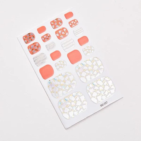 Skin Color - 22 Tips/Sheet Nail Sticker Album Nail Designs Manicure Nail Accesoires Nail Art Stickers Nail Wraps Diy Women Salon Loveliness By WTB