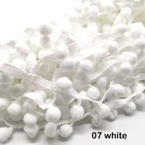 Gold, Size: S - 1-5Yard Pom Pom Fringe Lace Ribbon Pompom Trim Ball Fabric Diy Sewing Tassel Lace Kintted Fabric Handmade Diy Craft Accessorie By WTB