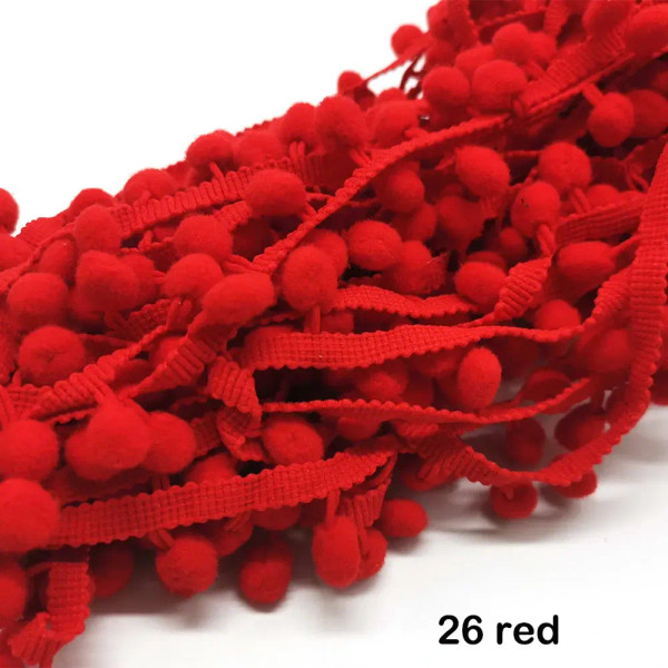 Silver Gray, Size: S - 1-5Yard Pom Pom Fringe Lace Ribbon Pompom Trim Ball Fabric Diy Sewing Tassel Lace Kintted Fabric Handmade Diy Craft Accessorie By WTB