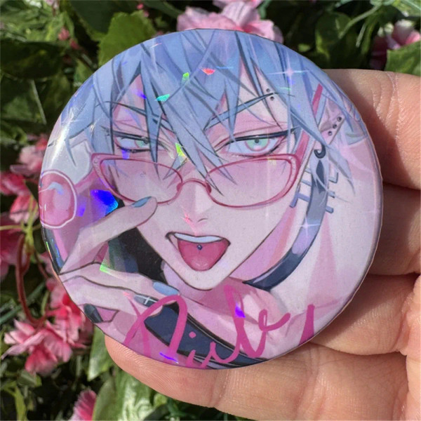 Metal Light Yellow Gold Color, Main Stone White - Game Alien Stage Till Ivan Cosplay Badge Pin Tinplate Brooches Accessories Prop By WTB