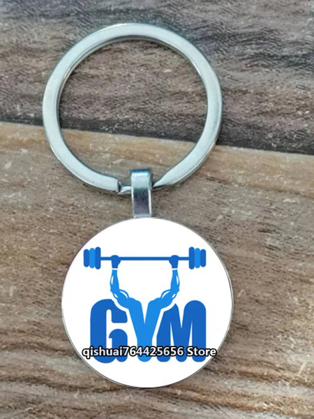 Gray - Gym Keyring Keychain Suitable For Bodybuilding Athletes Heavy Men Boys Bodybuilding Sports Unisex Men Tactical Rock Keyring Keyc By WTB