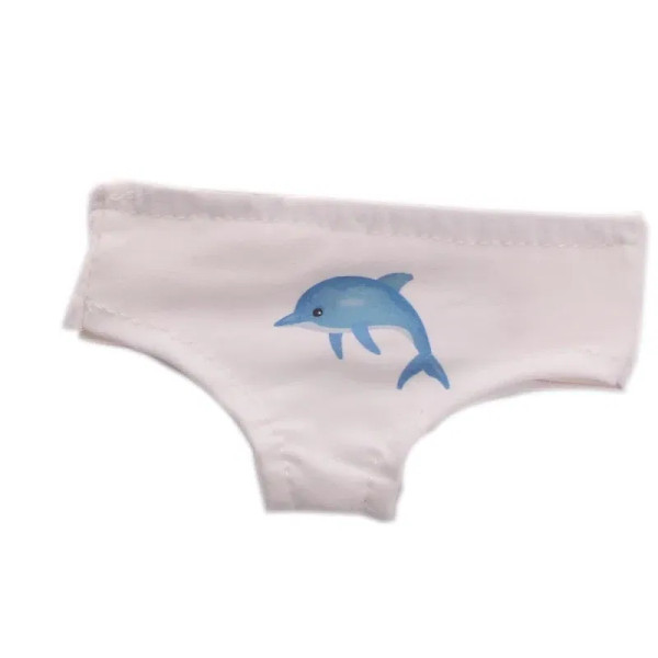 Sky Blue - Doll Panties 24 Pattern Panties For 18 Inch American&43Cm Baby New Born Doll Our Generation , For Baby Birthday Festival Gift By WTB