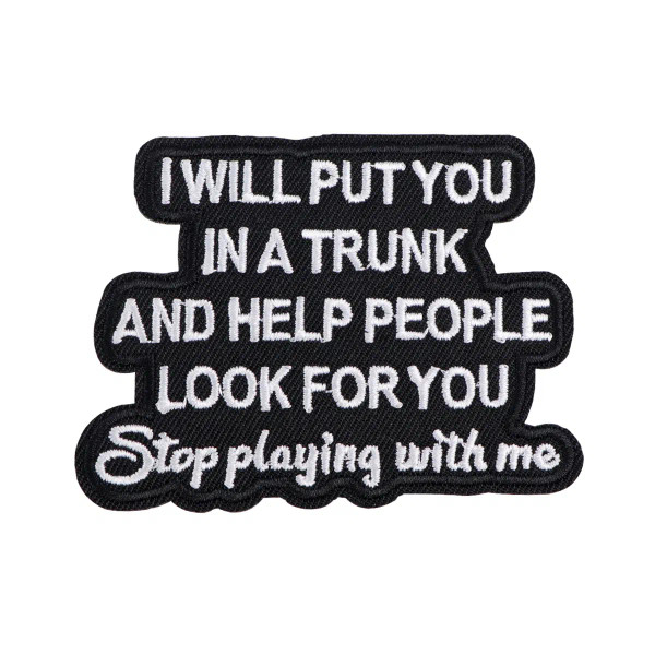 Antique Brass - Twilight Moon Embroidery Patch Funny Quotes Iron On Patches For Clothing Thermoadhesive Patches On Clothes Diy Sew Badges By WTB