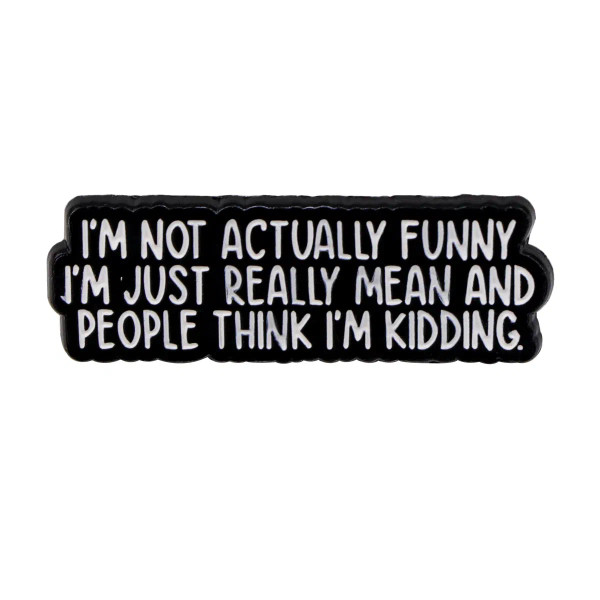 Metal Rose Gold Color - Funny Quotes Enamel Pins Skeleton Women'S Brooches Men Lapel Pins Badge On Backpack Costume Accessories Phrase Jewelry Gifts By WTB