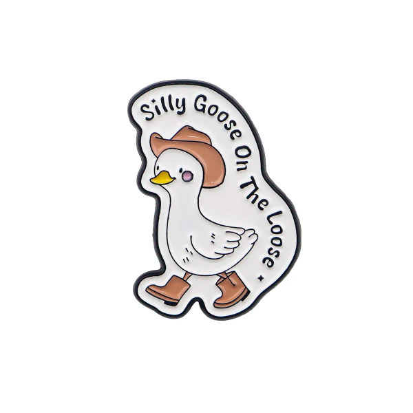 Metal Pink - Cartoon Duck Possum Quotation Lapel Pins For Backpack Metal Enamel Pin Brooch On Clothes Men Women Badges Accessories Gift By WTB