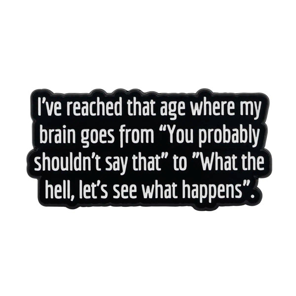 Metal Rose Gold Color - I'M Not Weird Enamel Pin Funny Quotes Brooch Pines Lapel Pins Quotation Badge Clothing Accessories Fashion Jewelry Unique Gift By WTB