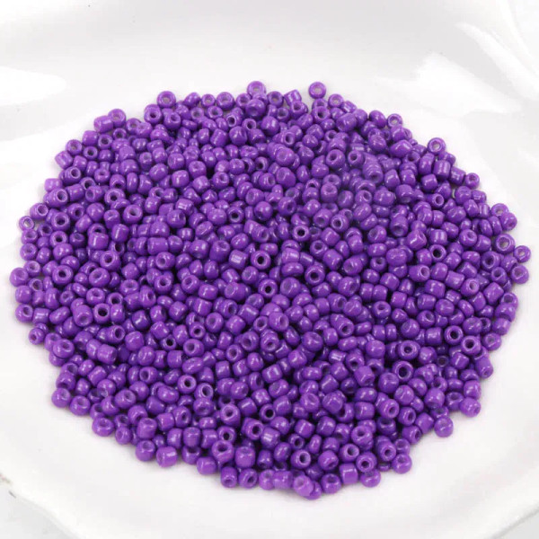 Purple, Item Diameter: 2Mm - 150-1000Pcs 2/3/4Mm Charm Czech Glass Seed Beads Diy Bracelet Necklace Beads For Jewelry Making Diy Earring Necklace By WTB