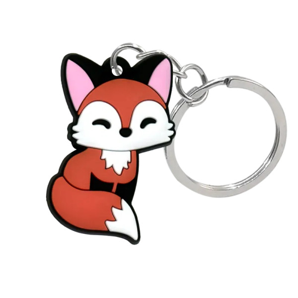 Light Yellow - 1Pcs Animal Keychains Cute Black Cat Dach Dog Funny Style Duck Keyring Keychain For Bag Car Key Accessories Kids Favor Key Decor By WTB