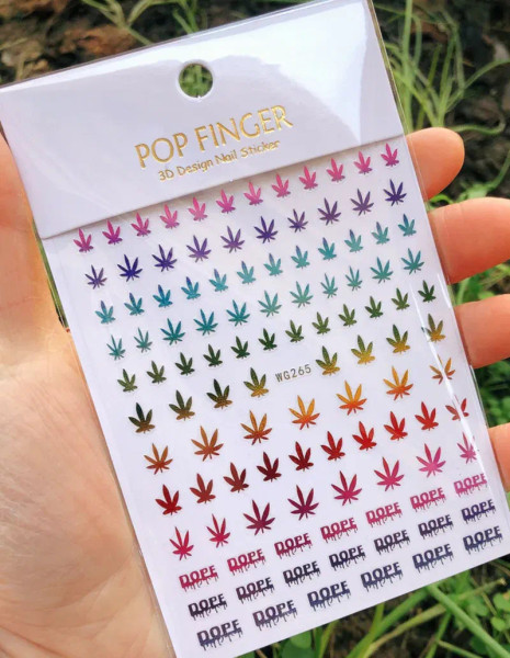 Sliver - 1Pcs New English Alphabet Nail Stickers Multi-Color Laser Reflective Nail Slider Art Cool Text Nail Kit By WTB