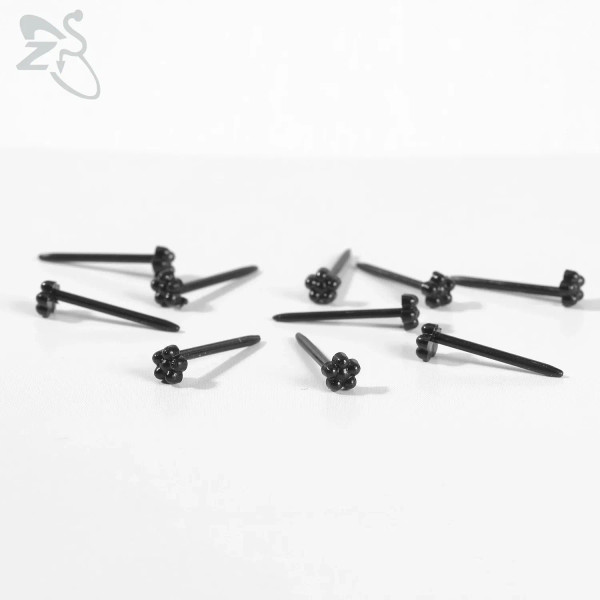 Metal Platinum Plated - Zs 10-50Pcs/Lot Colorful Acrylic Stud Earring Invisible Transparent Anti-Allergy Ear Pin 20G Star Ball Curing Ear Hole Retainer By WTB