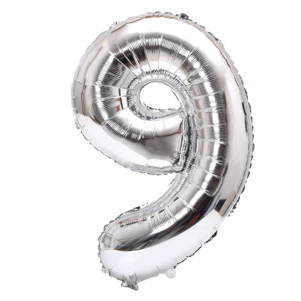 Gray, Ballon Size: 10Inch - 32Inch Rainbow Gradient Number Foil Balloon 1-9 For Kids Birthday Party Decor Baby Shower Bridal Shower More Options Avaliable By WTB