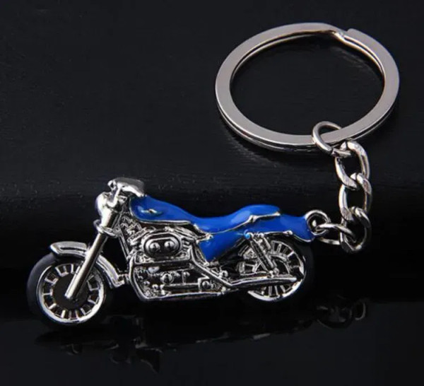 Green - Mountain Motorcycle Pendants Keychain New Model Car Key Holder Color Metal Bag Charm Accessories 3D Crafts Key Chain 1729 By WTB