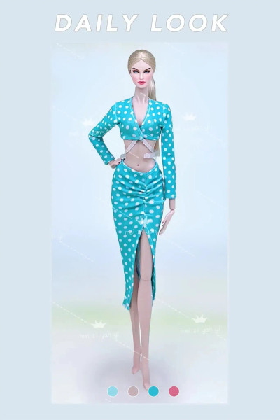 Green - Dress For Barbie Accessories Clothing Clothes Fashionistas Princes Cosplay Costume For Barbie Clothes Set Girls Birthday Toys By WTB