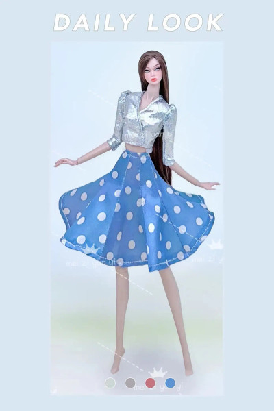 Gold - Dress For Barbie Accessories Clothing Clothes Fashionistas Princes Cosplay Costume For Barbie Clothes Set Girls Birthday Toys By WTB