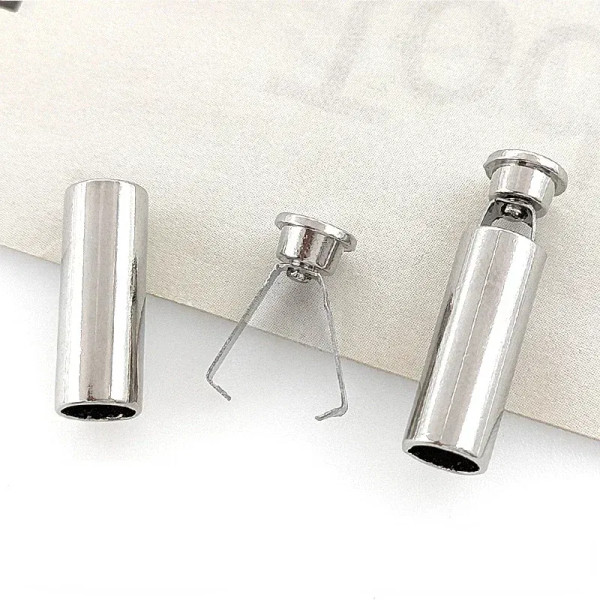 Antique Brass - 10 Sets Detachable Stopper With Lid Cap Rectangle Cord Ends Lock Stoppers For Rope Apparel Sportswear Parts Accessories By WTB