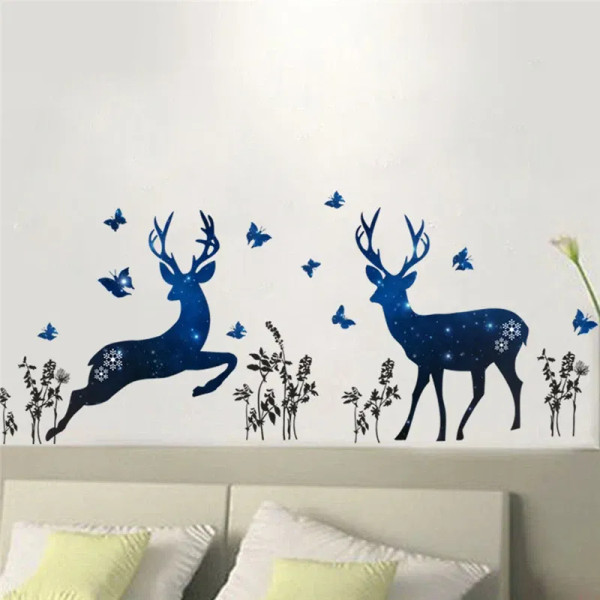 Violet/?Â«?Â?Â¦Â° - Funny Animals Bird Swinging Wall Stickers Kids Room Decoration Diy Cartoon Monkey Giraffe Lion Mural Art Pvc Posters Home Decals By WTB