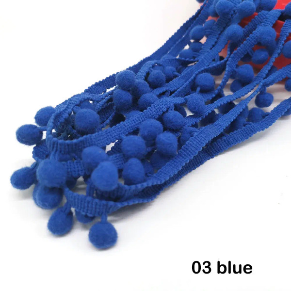 Lavender, Size: M - 1-5Yard Pom Pom Fringe Lace Ribbon Pompom Trim Ball Fabric Diy Sewing Tassel Lace Kintted Fabric Handmade Diy Craft Accessorie By WTB