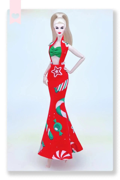 Violet - Luxury Dress For Barbie Doll Clothes Clothing And Accessories For Barbie Dresses Costume Sportwear Uniform Gowns Fashionista By WTB