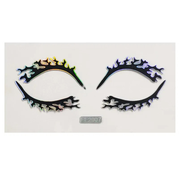 Bronze - Laser Gold Eyes Decorative Stickers Eyebrow Eyeliner Face Art Sticker Decals Halloween New Year Festival Party Diy Decorations By WTB