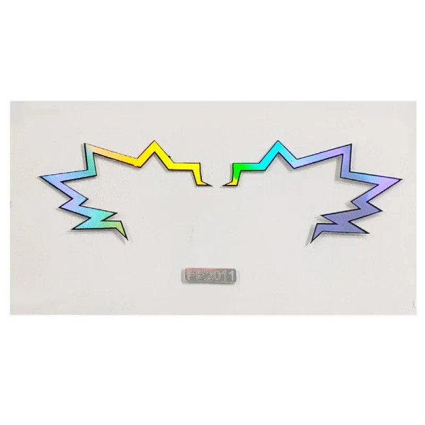 Olive Black - Laser Gold Eyes Decorative Stickers Eyebrow Eyeliner Face Art Sticker Decals Halloween New Year Festival Party Diy Decorations By WTB