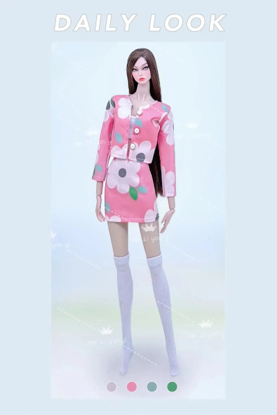 Black - For Barbie Clothes Doll Overalls Clothing And Accessories Outfits For Barbie Dress Black Doll Uniform Princess Dress Settoy By WTB