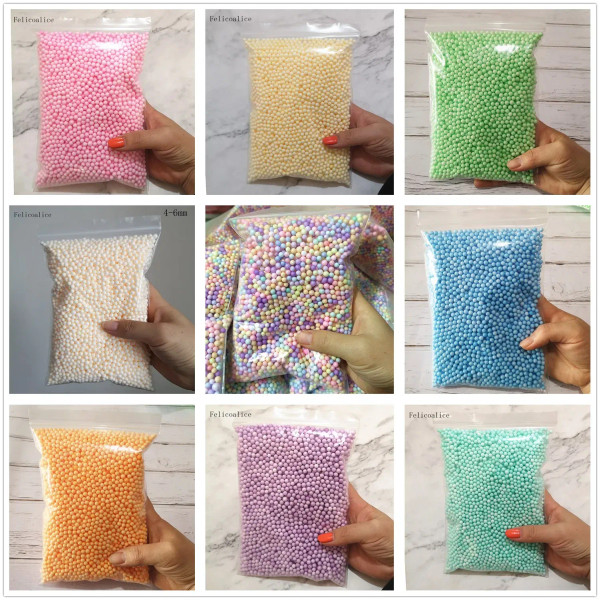Pink, Ball Diameter: 1.5Cm - 4-6Mm 15G Polystyrene Styrofoam Plastic Foam Coffee Brown Chocolate Mini Beads Balls Diy Craft Filler Assorted Colours By WTB