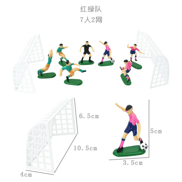 Plum - 24/48Pcs Football Cake Decoration Football Cupcake Topper Soccer Theme Cake Topper Kids Birthday Party Supplies By WTB