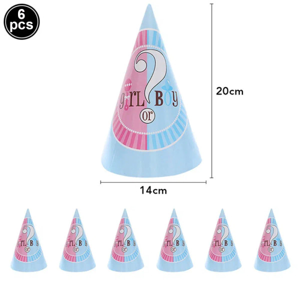 Violet/?Â«?Â?Â¦Â° - Gender Reveal Party Decorations Disposable Tableware Plates Cups Napkins Tablecloth Boy Girl Balloon Fringe Curtain By WTB