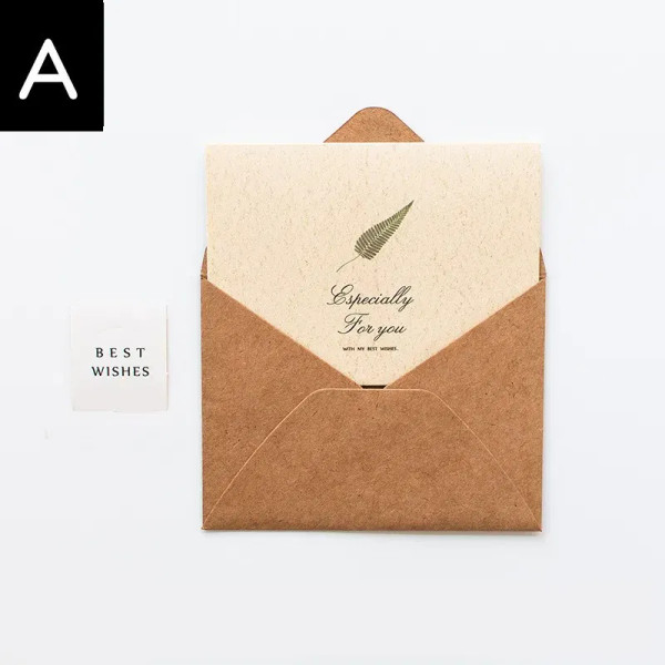 White - Retro Designs Vintage Style Greeting Cards With Envelopes And Stickers Holiday Greeting Cards Assortment By WTB