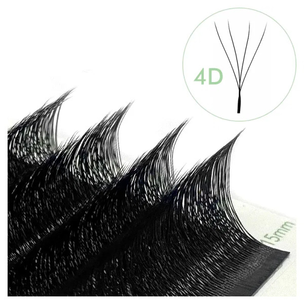 Black & Silver, Curl: Lu, Thickness: 0.07Mm, Length: 13Mm - Natuhana W-Shaped 4D 5D Volume Eyelash Extensions Premade Volume Fans W Shape Lashes Natural Soft False Eyelashes For Makeup By WTB