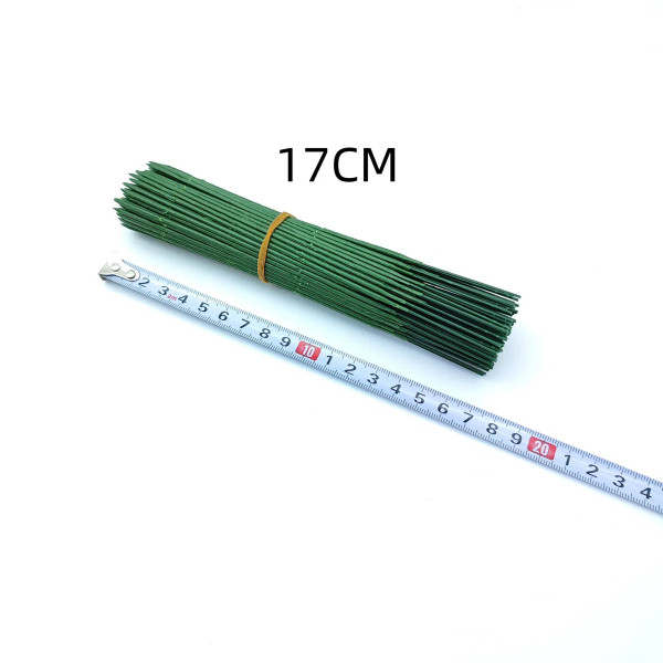 100 Pcs Artificial Flower Stem Plastic Flower Stem Hydrangea Rose Flower Head Stick Rod For Diy Wedding Decor Craft Accessory By WTB
