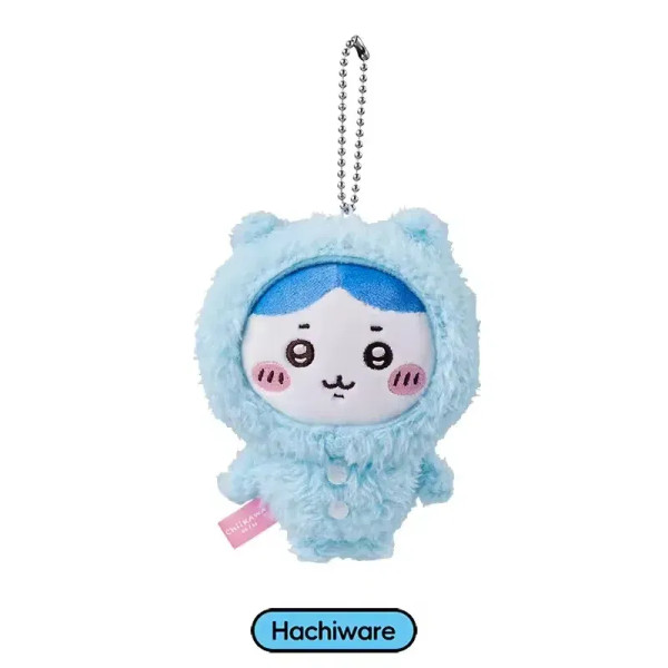 Firebrick - 10Cm Chiikawa Pajama Plush Pendant Keychain Cartoon Usagi Hachiware Usachi Doll Pendant Keychains Chiikawa Plush Doll Toys Gifts By WTB