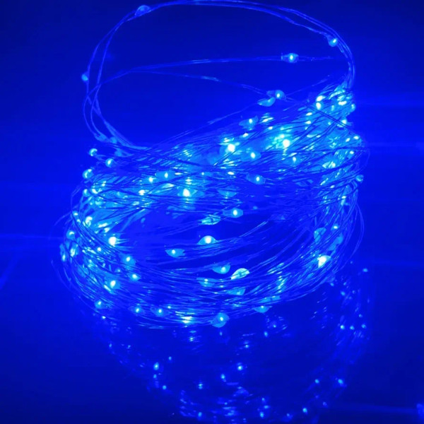 Emitting Red, Wattage: 11-15W, Style: X - Led String Lights Copper Silver Wire Waterproof Fairy Lights Garland Light For Christmas Wedding Party Decoration With Battery By WTB