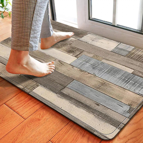 Size: 400Mmx600Mm, Green - 1Pc Home Bedroom Kitchen Non-Slip Floor Rug, Absorbent Anti-Fouling Door Mats By WTB