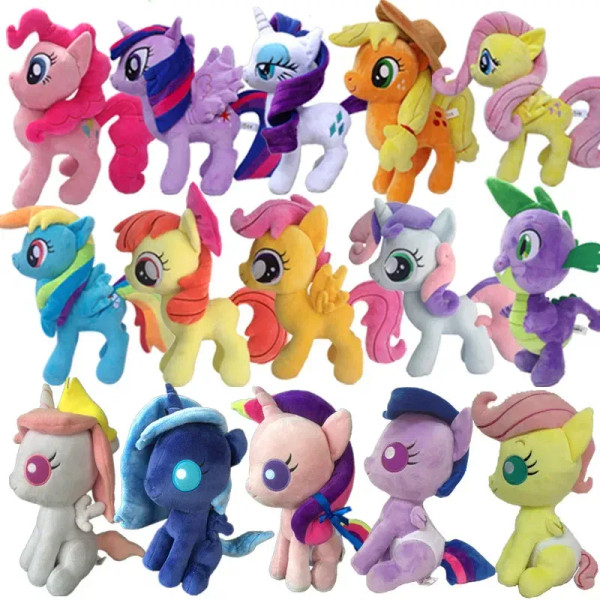 Gold - Genuine My Little Pony Plush Toy Universe Princess Moon Princess Nightmare Month Crane Machine Anime Plush Children Gift By WTB