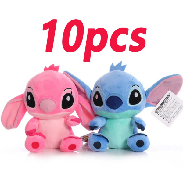 Gray - 12Cm 20Cm 25Cm Stitch Stuffed Plush Models Cartoon Stuffed Plush Dolls Anime Plush Baby Toys Kawaii Kids Birthday Gift By WTB