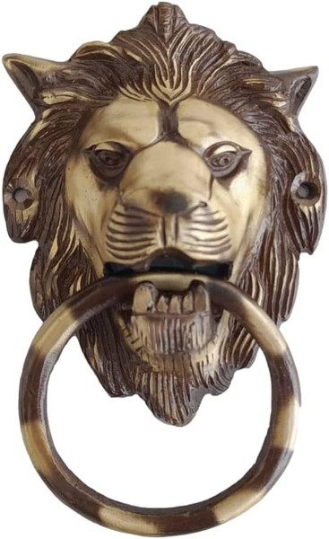 Nivi Chakrik Black Antique Brass Ring Door Knocker Brass Lion Knocker Plain Ring Bras Pla Lion Door Knocker Plain Ring