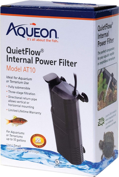 Nivi Aqueon Submersible Internal Aquarium Filter At10 Gallons Ceaq Fba 100537259
