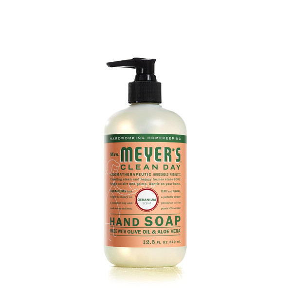 Nivi Mrs Meyer S Clean Day Hand Soap Made With Essential Oils Biodegradable Formula Geranium 12 5 Fl Oz Khee Fba 405642