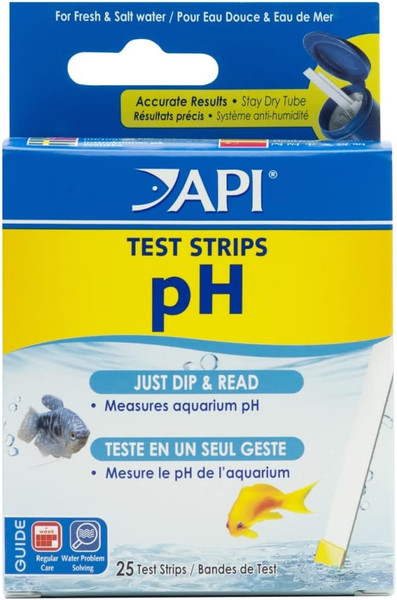 Nivi Api Test Strips For Variety Of Water Parameters Monitor Aquarium Water Quality And Help Prevent Invisible Water Problems That Can Be Harmful To Fish Use Weekly 25 Count 33F Mars Fba 33F