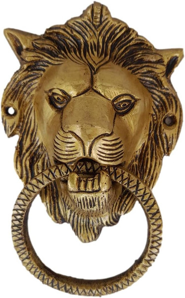 Nivi Chakrik Black Antique Brass Ring Door Knocker Brass Yellow Lion Door Knocker Bras Pla Yellow Lion Door Knocker