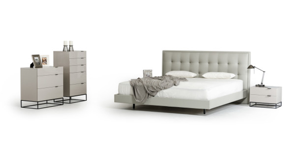 Modrest Hera Modern Grey Bedroom Set By Vig Vgcnhera Set