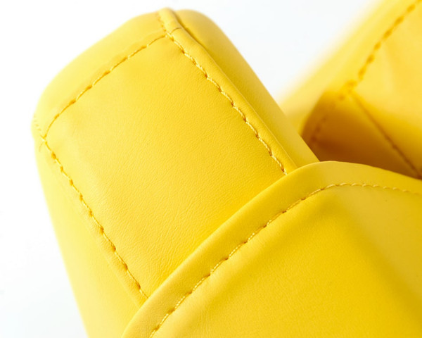 Modern Kenora Modern Yellow Eco Leather Accent Chair By Vig Vgbnec 096