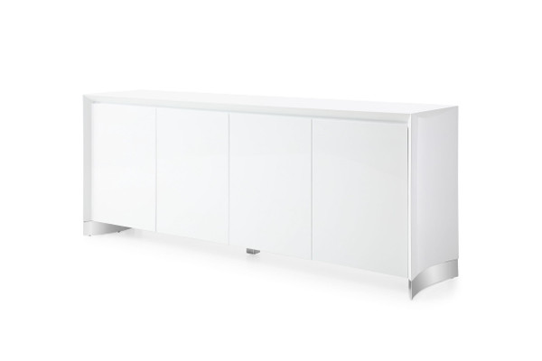 Modrest Siena Modern White High Gloss Buffet By Vig Vgvcg0920 Wht Buf