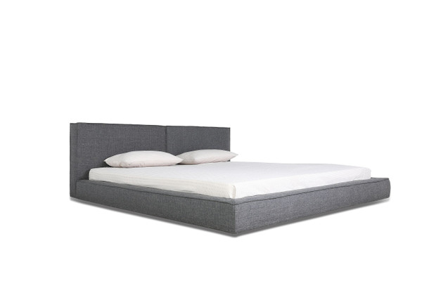Modrest Haven Eastern King Modern Grey Fabric Bed By Vig Vgbbch Dw160 A Bed Ek